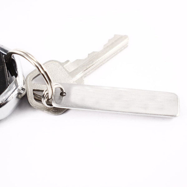 "143" Keychain - Available in Aluminum or Stainless Steel - Personalizable Back