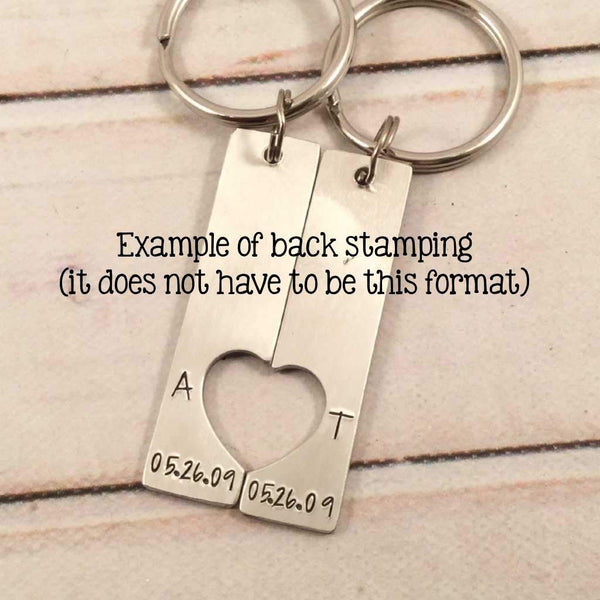 "Home is wherever I'm with you" Couples Keychain Set