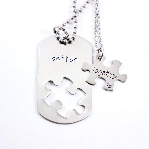 "Better Together" puzzle piece set - Completely Hammered
