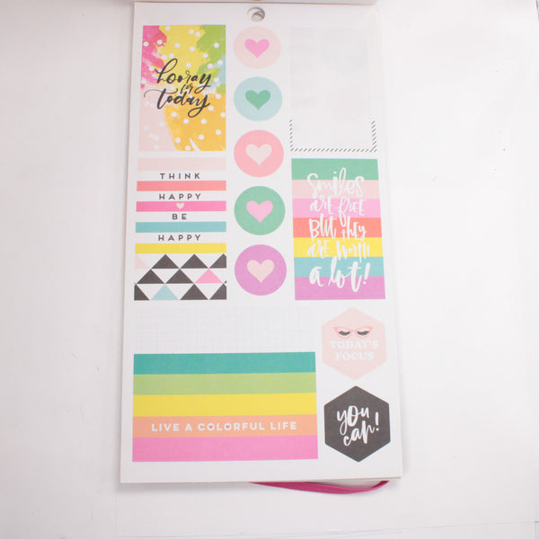 Sticker Book (Partial) - "Happy Quotes" (2018) - Happy Planner DeStash