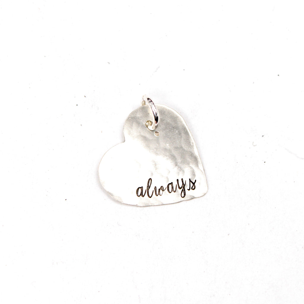 "always" Sterling Silver Charm - Discounted Sample, Ready to Ship