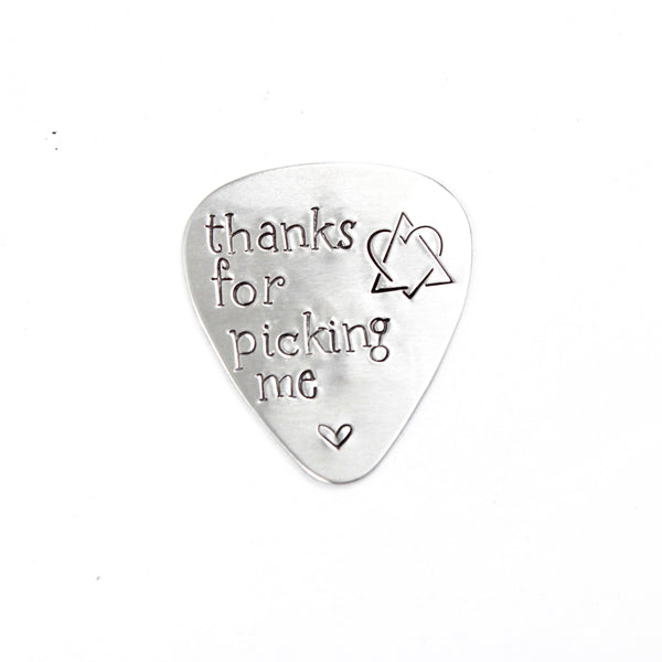 "Thanks for picking me" Adoptive Dad Guitar Pick