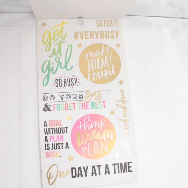 Sticker Book (Partial) - "Productivity" (2016) - Happy Planner DeStash