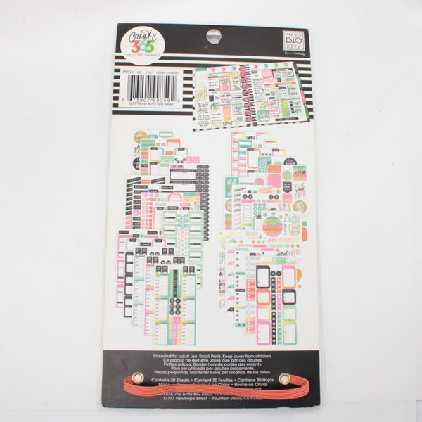 Sticker Book (Partial) - "Productivity" (2016) - Happy Planner DeStash