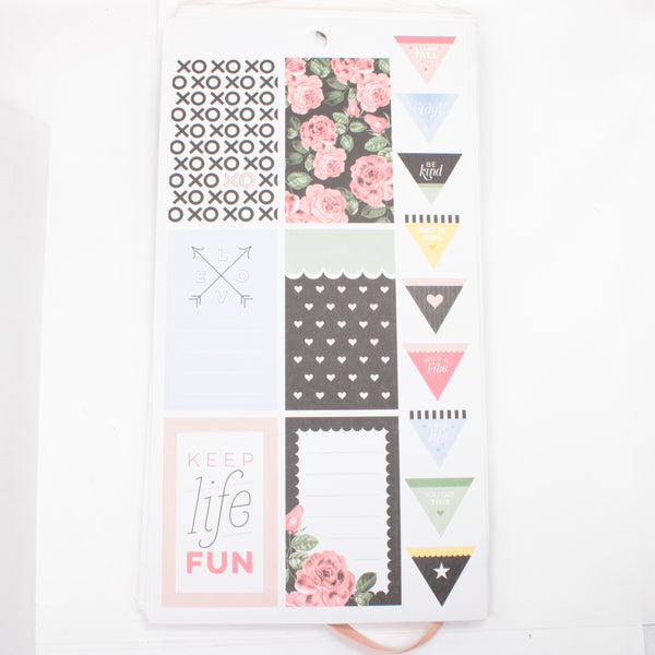 Sticker Book (Full / Unbound) - "Simply Lovely" (2018) - Happy Planner DeStash