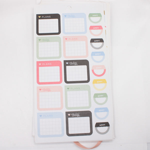 Sticker Book (Full / Unbound) - "Simply Lovely" (2018) - Happy Planner DeStash