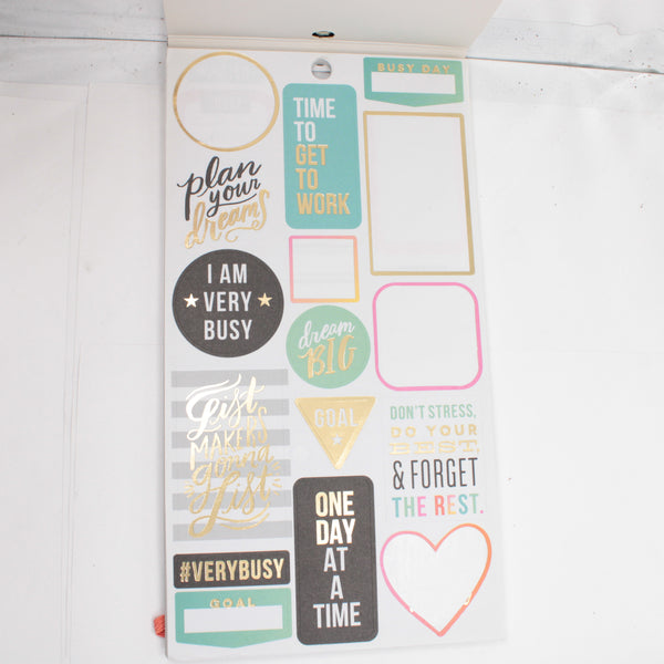 Sticker Book (Partial) - "Productivity" (2016) - Happy Planner DeStash