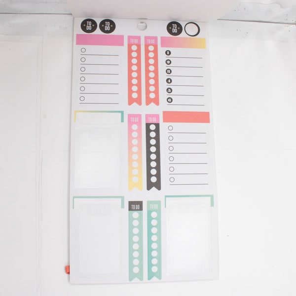 Sticker Book (Partial) - "Productivity" (2016) - Happy Planner DeStash