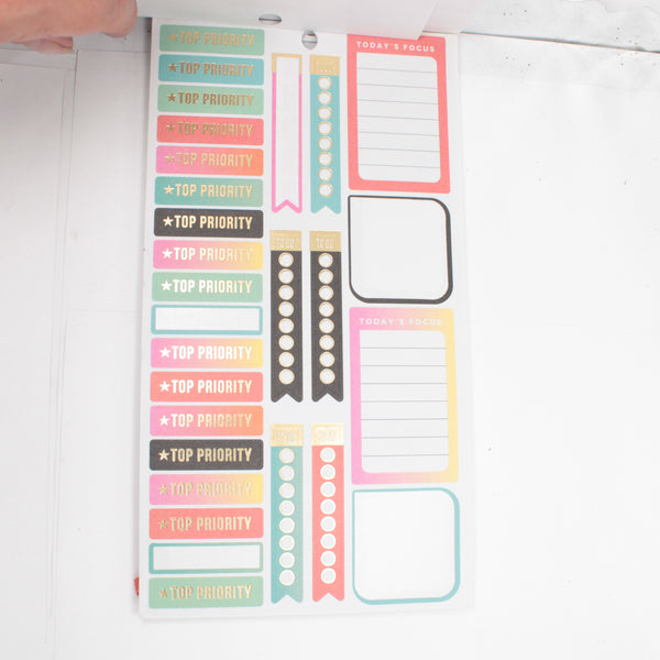 Sticker Book (Partial) - "Productivity" (2016) - Happy Planner DeStash