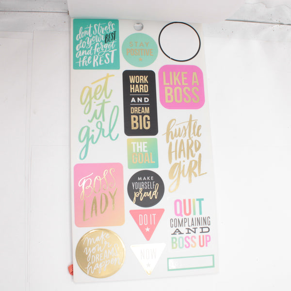 Sticker Book (Partial) - "Productivity" (2016) - Happy Planner DeStash