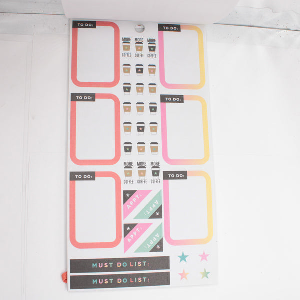 Sticker Book (Partial) - "Productivity" (2016) - Happy Planner DeStash