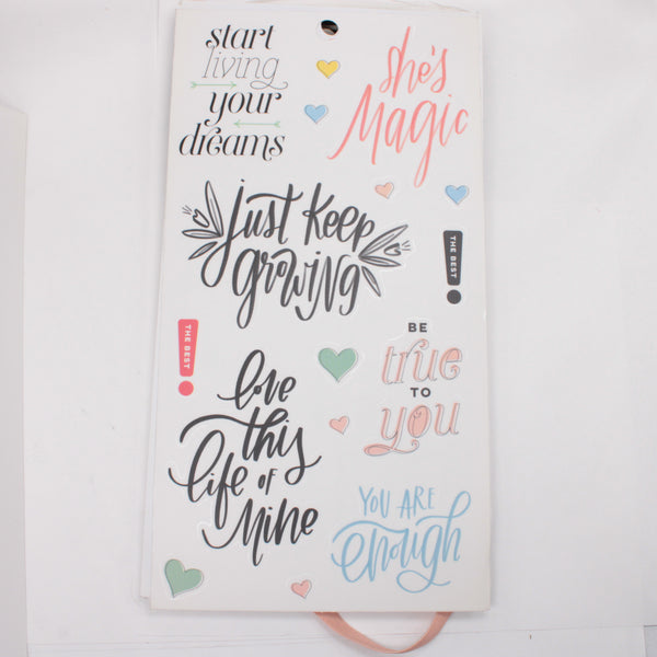 Sticker Book (Full / Unbound) - "Simply Lovely" (2018) - Happy Planner DeStash
