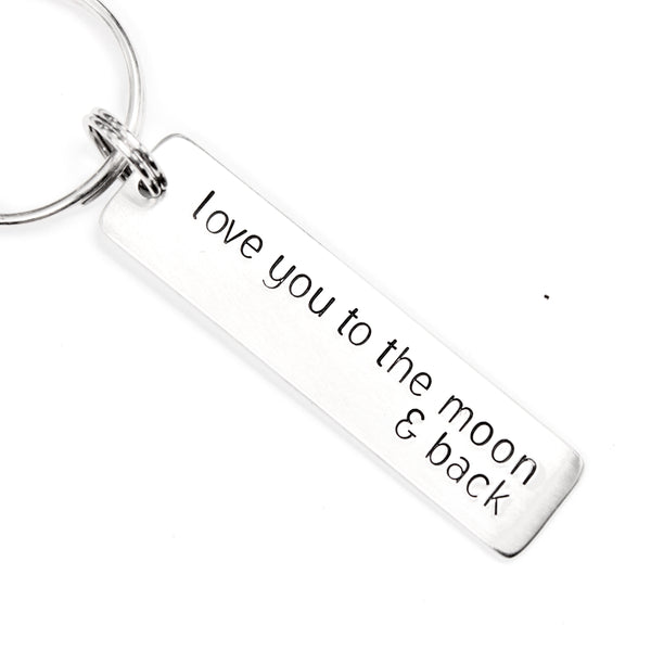 "love you to the moon & back" Keychain - Discounted and ready to ship