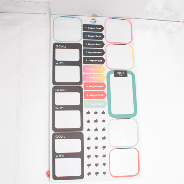 Sticker Book (Partial) - "Productivity" (2016) - Happy Planner DeStash