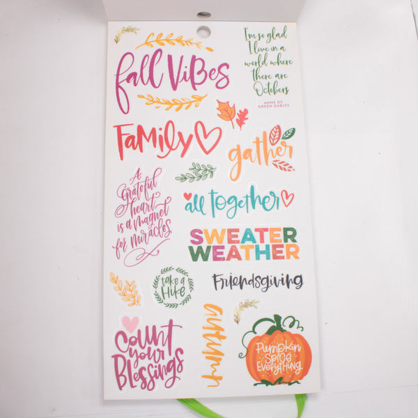 Sticker Book (Mostly Unused) - "Gold Star Quotes" (2018) - Happy Planner DeStash