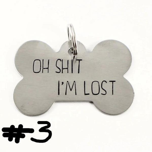 Pet ID Tag -  Assorted Extra Large Dog Bone - discontinued & discounted