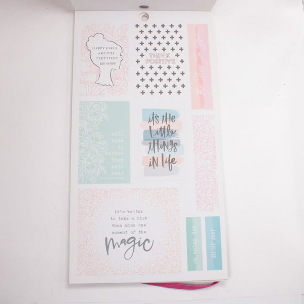 Sticker Book (Partial) - "Happy Quotes" (2018) - Happy Planner DeStash