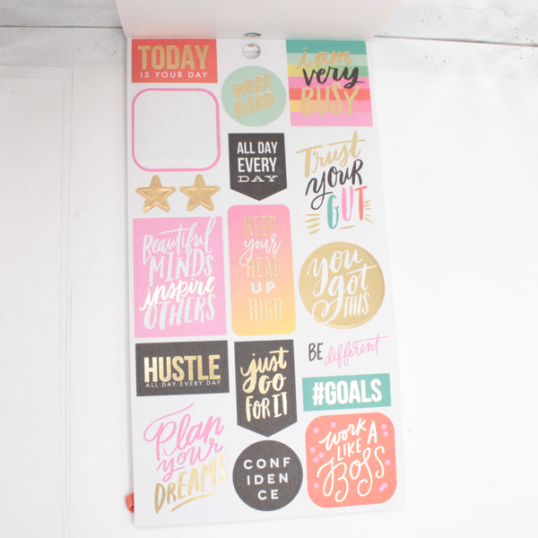 Sticker Book (Partial) - "Productivity" (2016) - Happy Planner DeStash