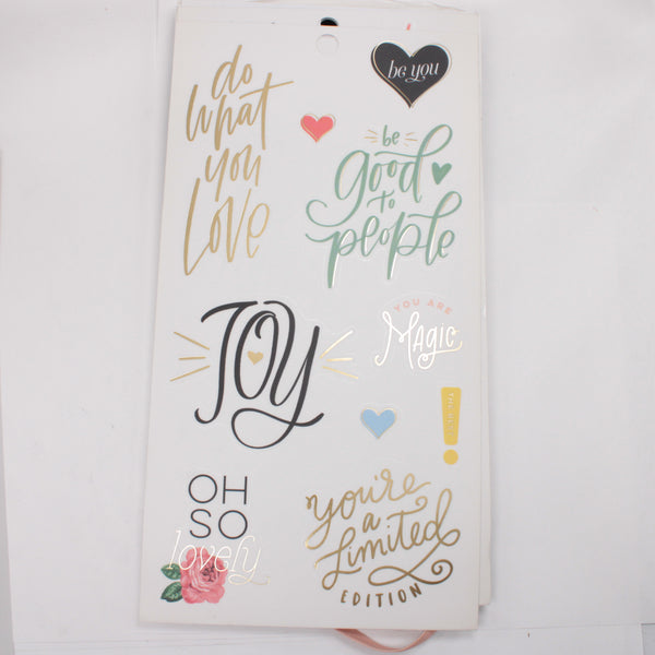 Sticker Book (Full / Unbound) - "Simply Lovely" (2018) - Happy Planner DeStash