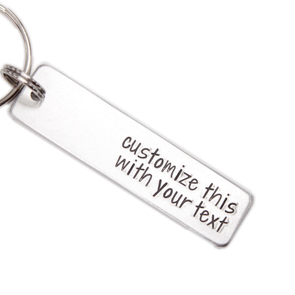 Custom, Hand Stamped Keychain