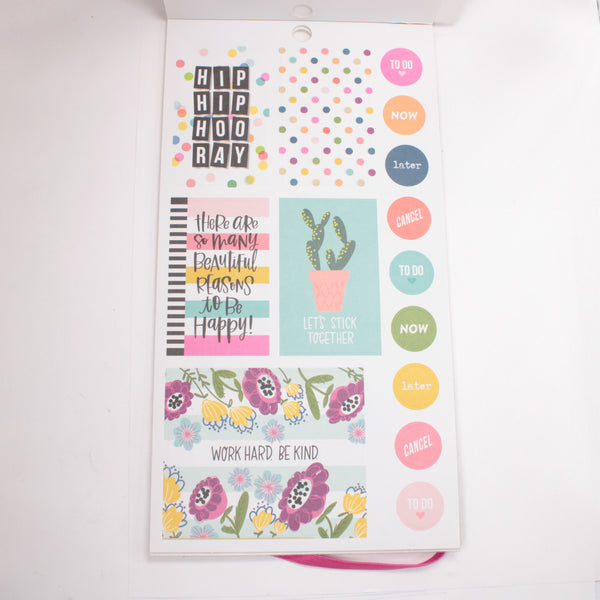 Sticker Book (Partial) - "Happy Quotes" (2018) - Happy Planner DeStash