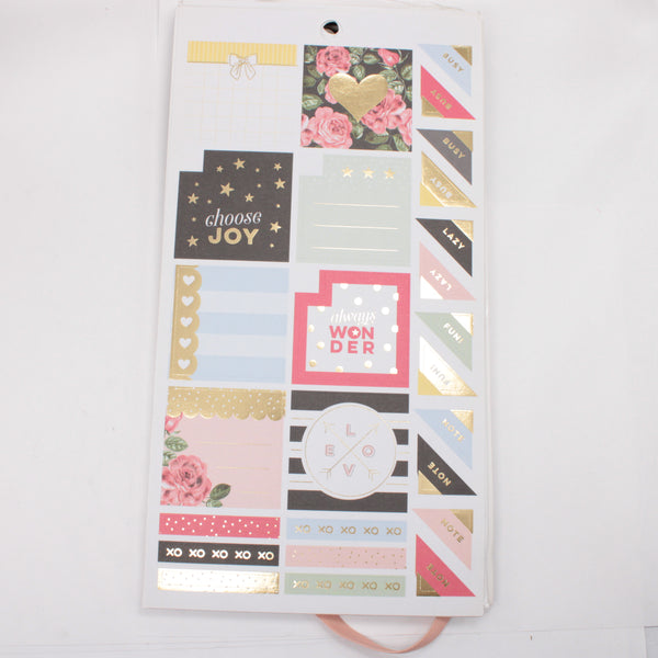 Sticker Book (Full / Unbound) - "Simply Lovely" (2018) - Happy Planner DeStash