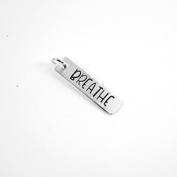 "Breathe" Sterling Silver Charm - Discounted Sample, Ready to Ship