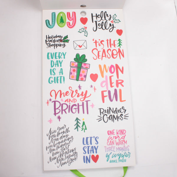 Sticker Book (Mostly Unused) - "Gold Star Quotes" (2018) - Happy Planner DeStash