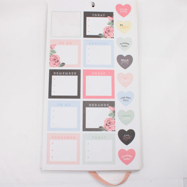 Sticker Book (Full / Unbound) - "Simply Lovely" (2018) - Happy Planner DeStash