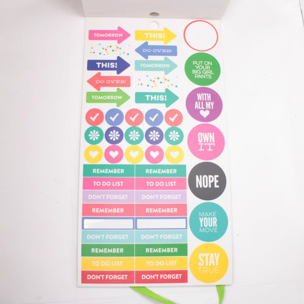 Sticker Book (Mostly Unused) - "Gold Star Quotes" (2018) - Happy Planner DeStash