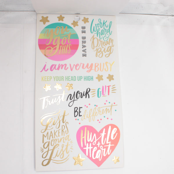 Sticker Book (Partial) - "Productivity" (2016) - Happy Planner DeStash