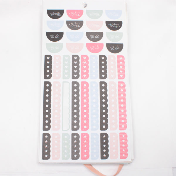 Sticker Book (Full / Unbound) - "Simply Lovely" (2018) - Happy Planner DeStash