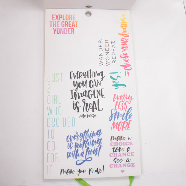 Sticker Book (Mostly Unused) - "Gold Star Quotes" (2018) - Happy Planner DeStash