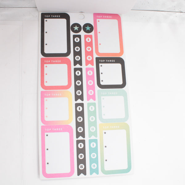 Sticker Book (Partial) - "Productivity" (2016) - Happy Planner DeStash