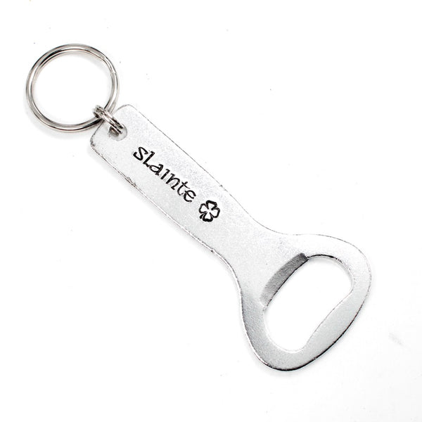 "Slainte" Bottle Opener Keychain