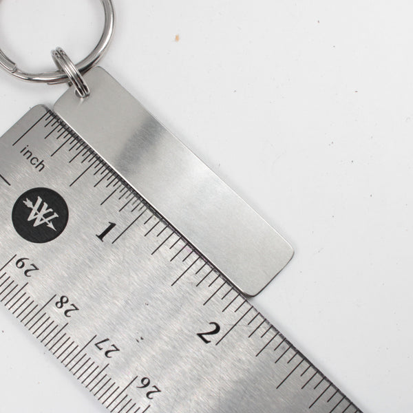 "No matter what.  No matter where." Hand Stamped Keychain