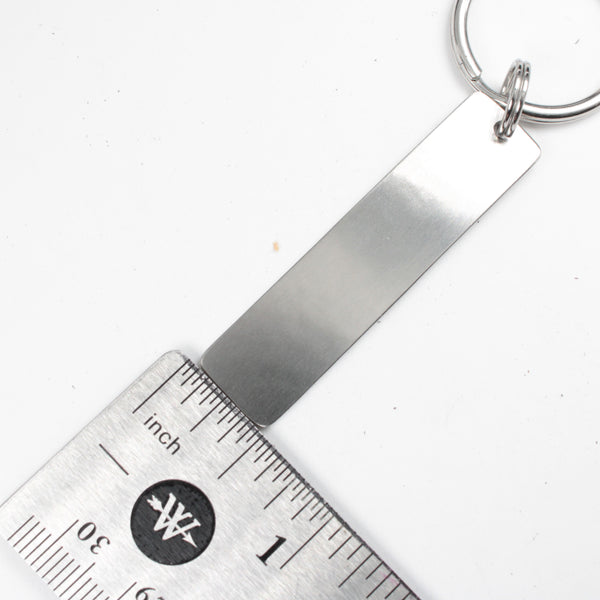 "No matter what.  No matter where." Hand Stamped Keychain