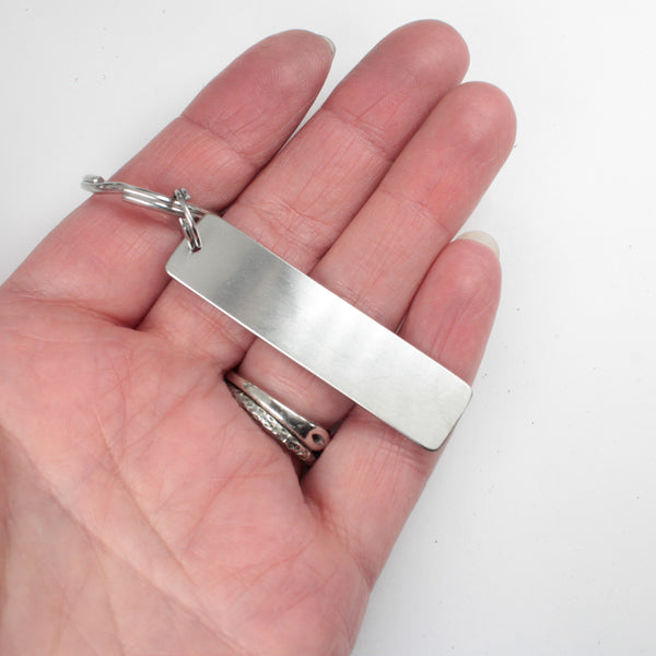 "No matter what.  No matter where." Hand Stamped Keychain