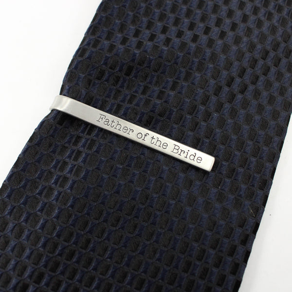 "Father of the Bride" or "Father of the Groom" Tie Bar / Tie Clip