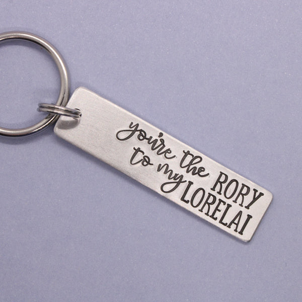 "You're the Lorelai to my Rory" and "You're the Rory to my Lorelai" Gilmore Girls Inspired Keychains