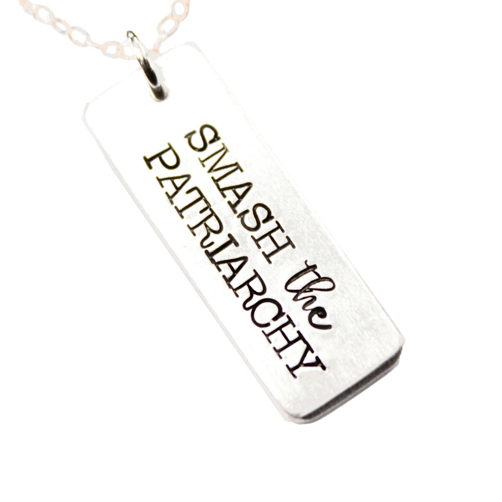 "SMASH the PATRIARCHY" - Sterling Silver Necklace