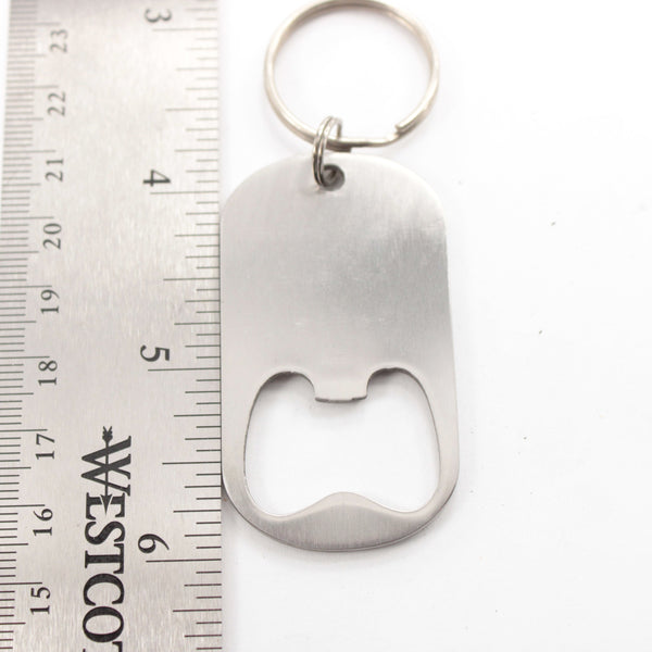 "DAD'S FAVORITE TOOL" Stainless Steel Bottle Opener Keychain