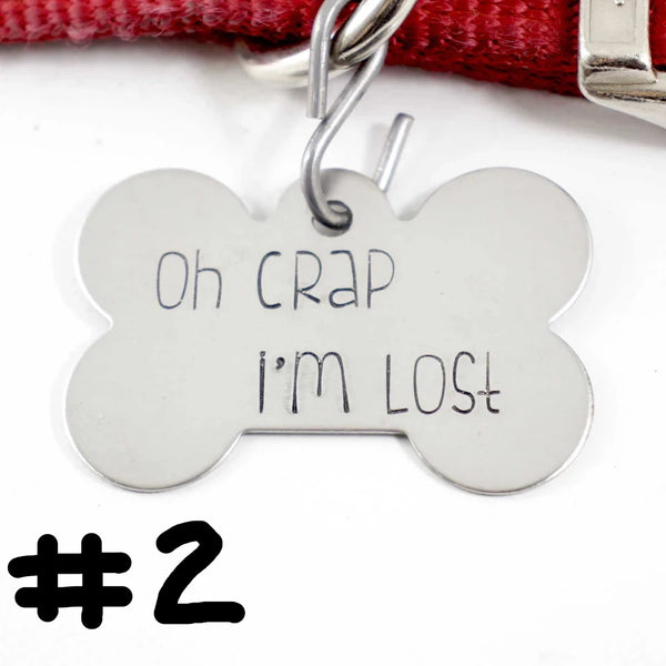 Pet ID Tag -  Assorted Extra Large Dog Bone - discontinued & discounted