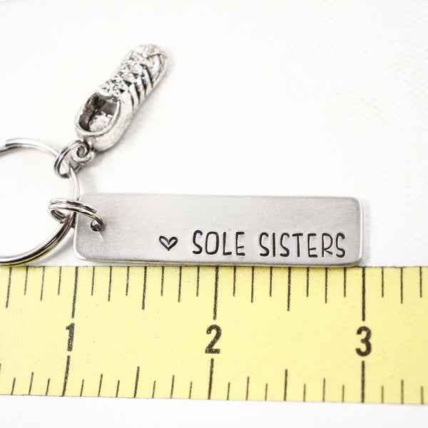 "Sole Sisters" - Running Buddy Keychain Set - #FF - Completely Hammered