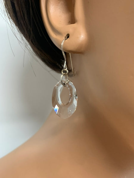 Sterling silver and Crystal Earrings