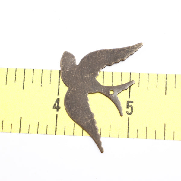 Vintaj Brass Song Bird Blank - Supply Destash - Completely Hammered