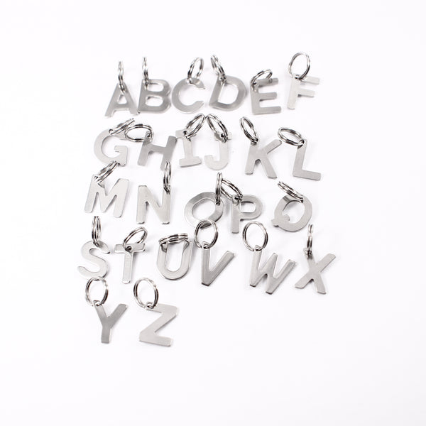 Small Flat Keychain Add On Letter Charms