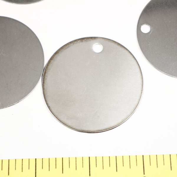 2" Ornament Disks - Stainless Steel - Supply Destash - Completely Hammered