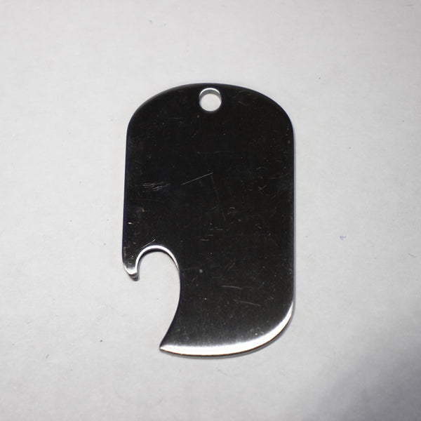 Bottle Opener Blanks - Stainless Steel - Supply Destash - Completely Hammered