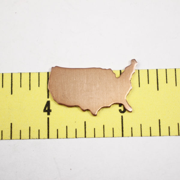 United States Stamping Blank - Copper - Supply Destash - Completely Hammered
